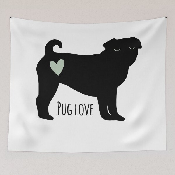 Item preview, Cute Pug Love designed and sold by maliorao.