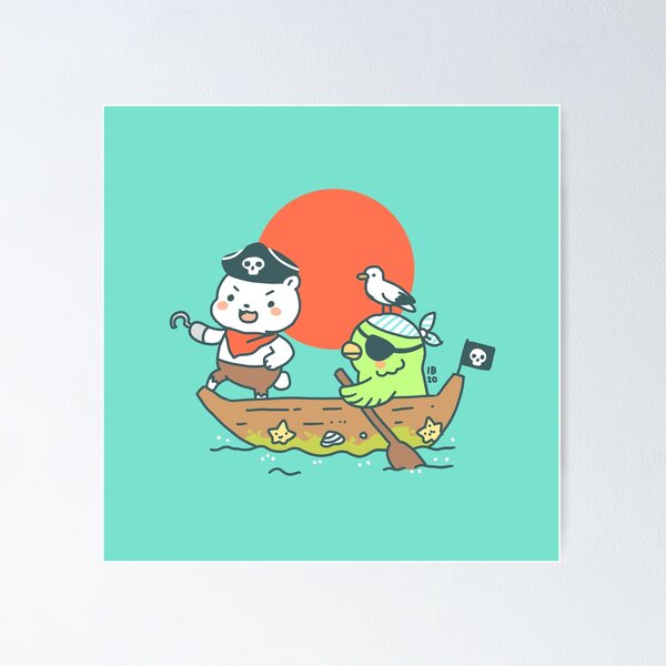 Item preview, Two pirates in a boat designed and sold by freeminds.
