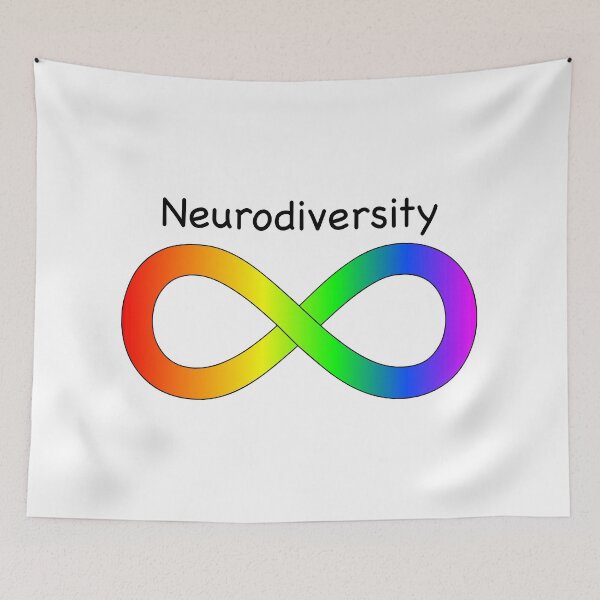 Item preview, Rainbow Neurodiversity Infinity designed and sold by emilyrosew1.
