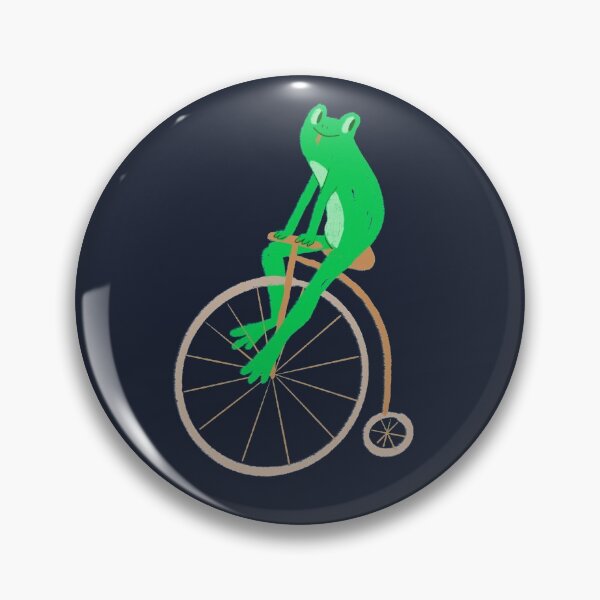 Item preview, Frog on old timey bike designed and sold by maeveldenneen.
