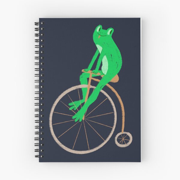 Item preview, Frog on old timey bike designed and sold by maeveldenneen.