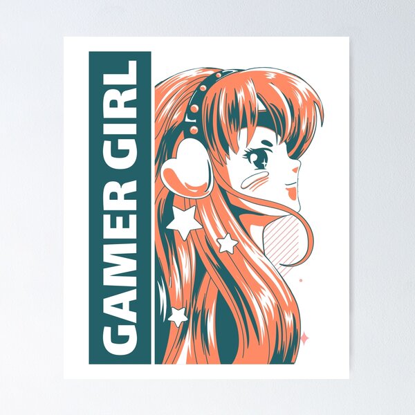 Item preview, Anime Gamer Girl Design for Girl Gamers and Anime Lovers designed and sold by bradycarstens.