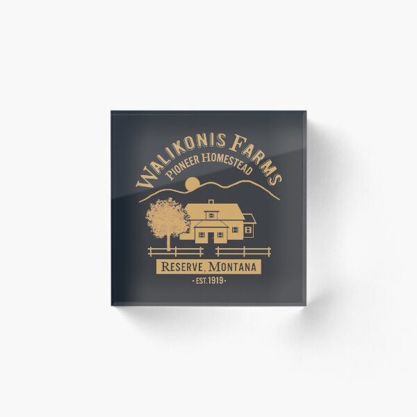 Three Hills (Wheat) Acrylic Block