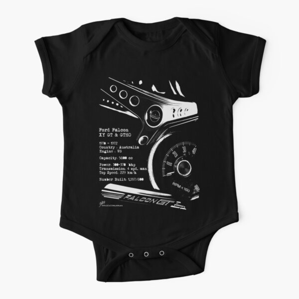 Ford Falcon XY GT & GTHO (specifications) © Short Sleeve Baby One-Piece