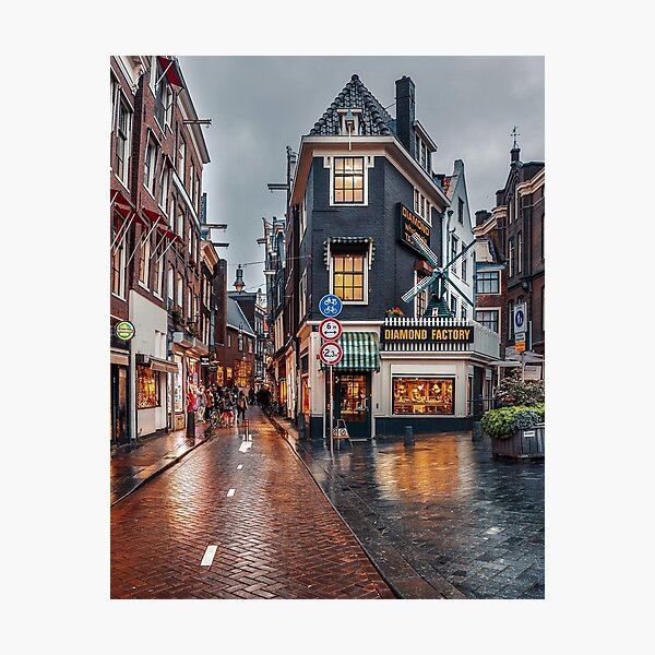 Item preview, Moody Amsterdam | Fine art travel photography print from the Netherlands | Art Print designed and sold by Bodiek.