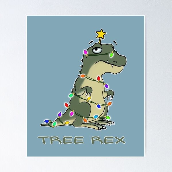 Item preview, Tree Rex funny Christmas joke design designed and sold by tommulliner.