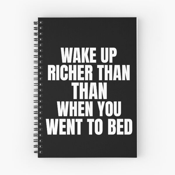 Item preview, Wake Up Richer Than When You Went To Bed Passive Income designed and sold by OldCamp.