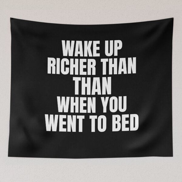 Item preview, Wake Up Richer Than When You Went To Bed Passive Income designed and sold by OldCamp.