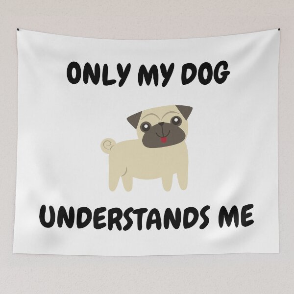 Item preview, Only My Dog Understands Me designed and sold by LuckyKermit.