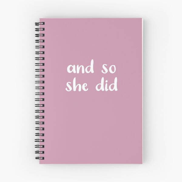 Item preview, And So She Did (on Pastel Dusty Pink) designed and sold by Whoopsidoodle.