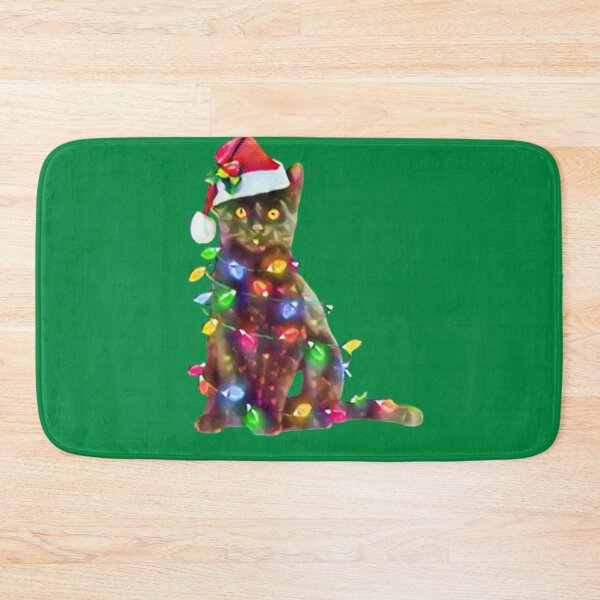 Item preview, Black Cat christmas light funny cat lover  designed and sold by Gordon Nelson.