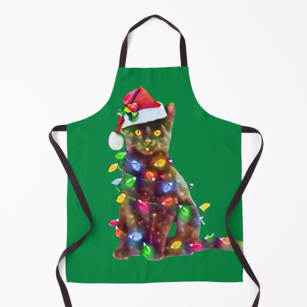 Item preview, Black Cat christmas light funny cat lover  designed and sold by Gordon Nelson.
