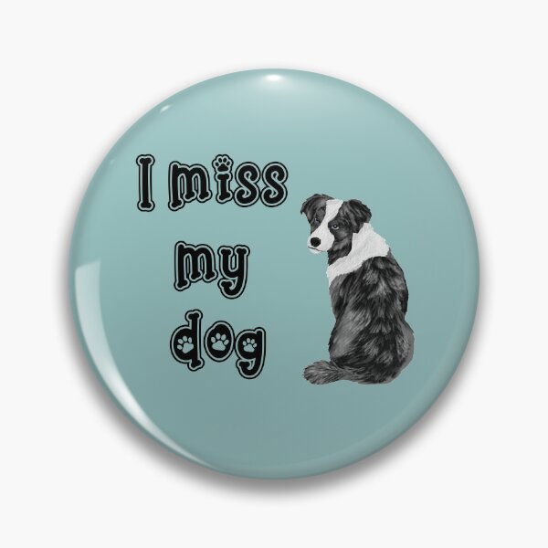Aperçu de l'œuvre Mon chien me manque - design noir créée et vendue par Jane-Winter.