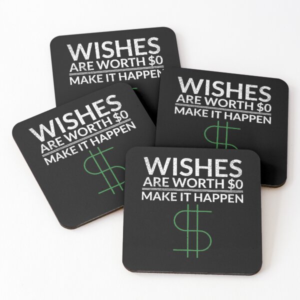 Item preview, Wishes Are Worth $0, Make It Happen Passive Income designed and sold by OldCamp.