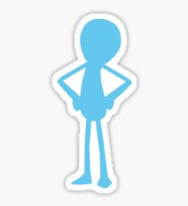 Minimalist Mr Meeseeks Sticker