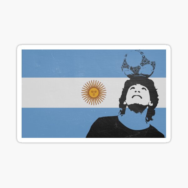 Drapeau Maradona Argentine Sticker