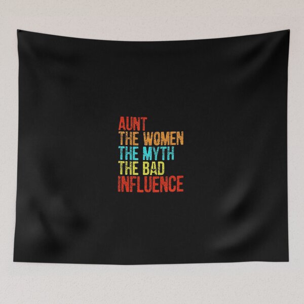 Item preview, Funny Vintage Aunt The Woman The Myth The Bad Influence For aunt birthday  designed and sold by ZETTIF ⭐⭐⭐⭐⭐.