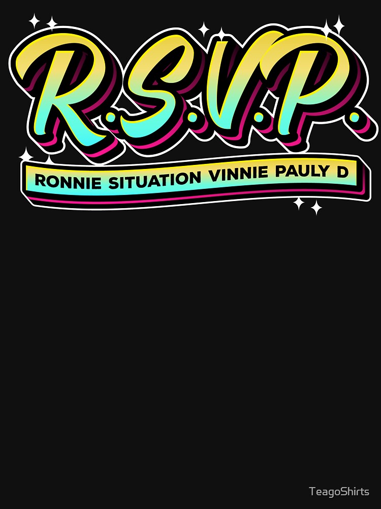 RSVP Ronnie VInnie Situation Pauly D Jersey Shore Essential T-Shirt - Main Image