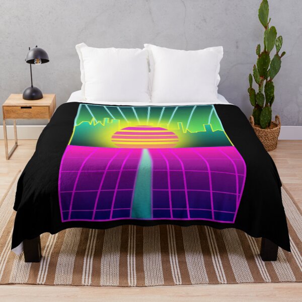 Item preview, Retro 80s synthwave city designed and sold by Logan81.