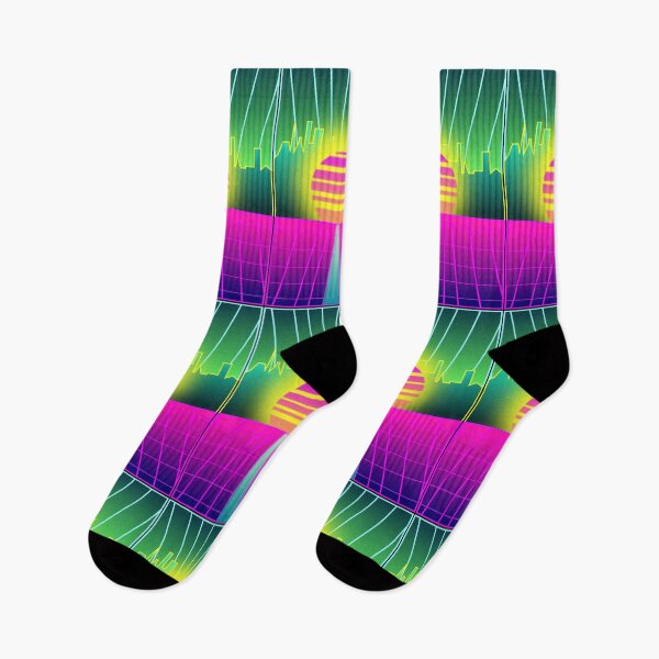 Item preview, Retro 80s synthwave city designed and sold by Logan81.