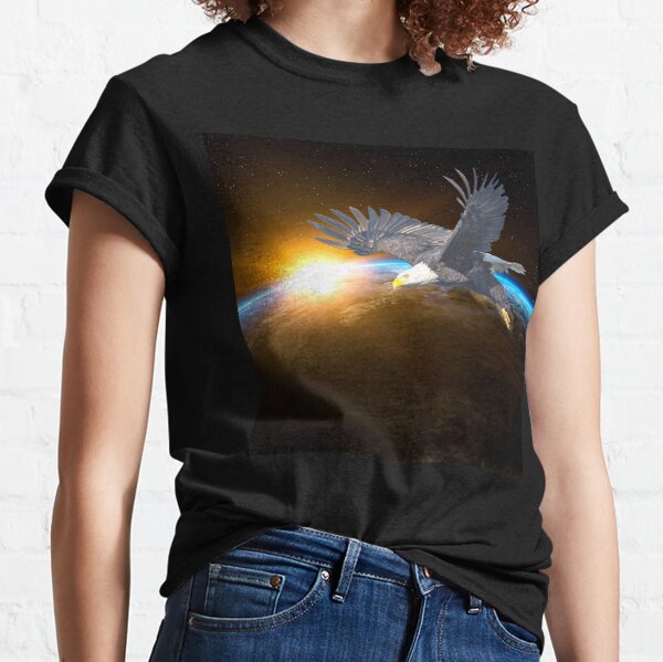 Camisetas: %c3%a1guila Volando En El Espacio | Redbubble