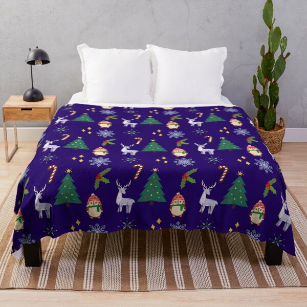 Item preview, Cute Christmas pattern dark blue designed and sold by HR-the-Chemist.