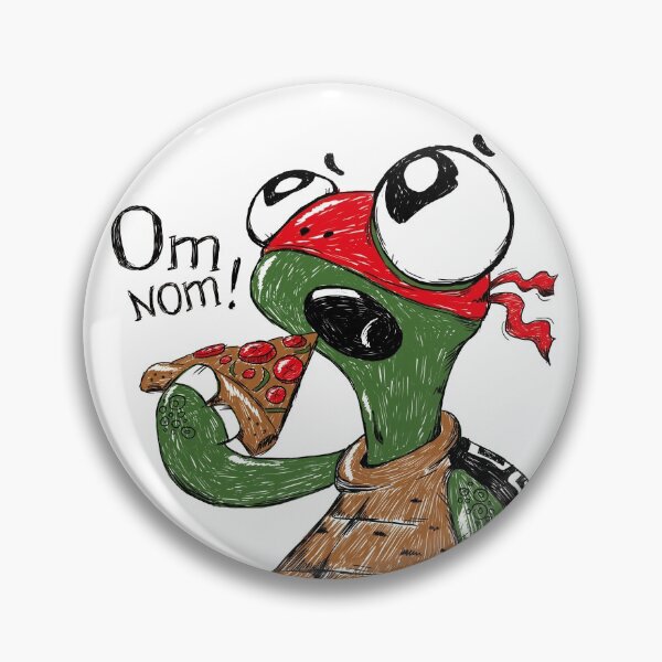Item preview, Ninja Turtle with pizza designed and sold by Yana Lyubarskaya.