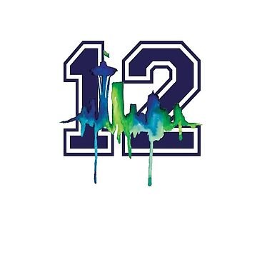 Seattle Seahawks 12th Man Art T-Shirt