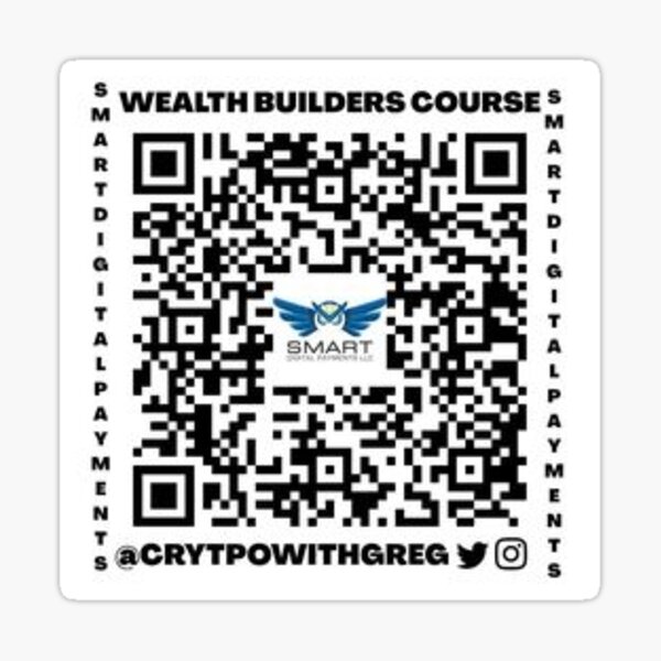 @Cryptowithgreg Affiliate Link To SDP Wealth Builders Course Sticker
