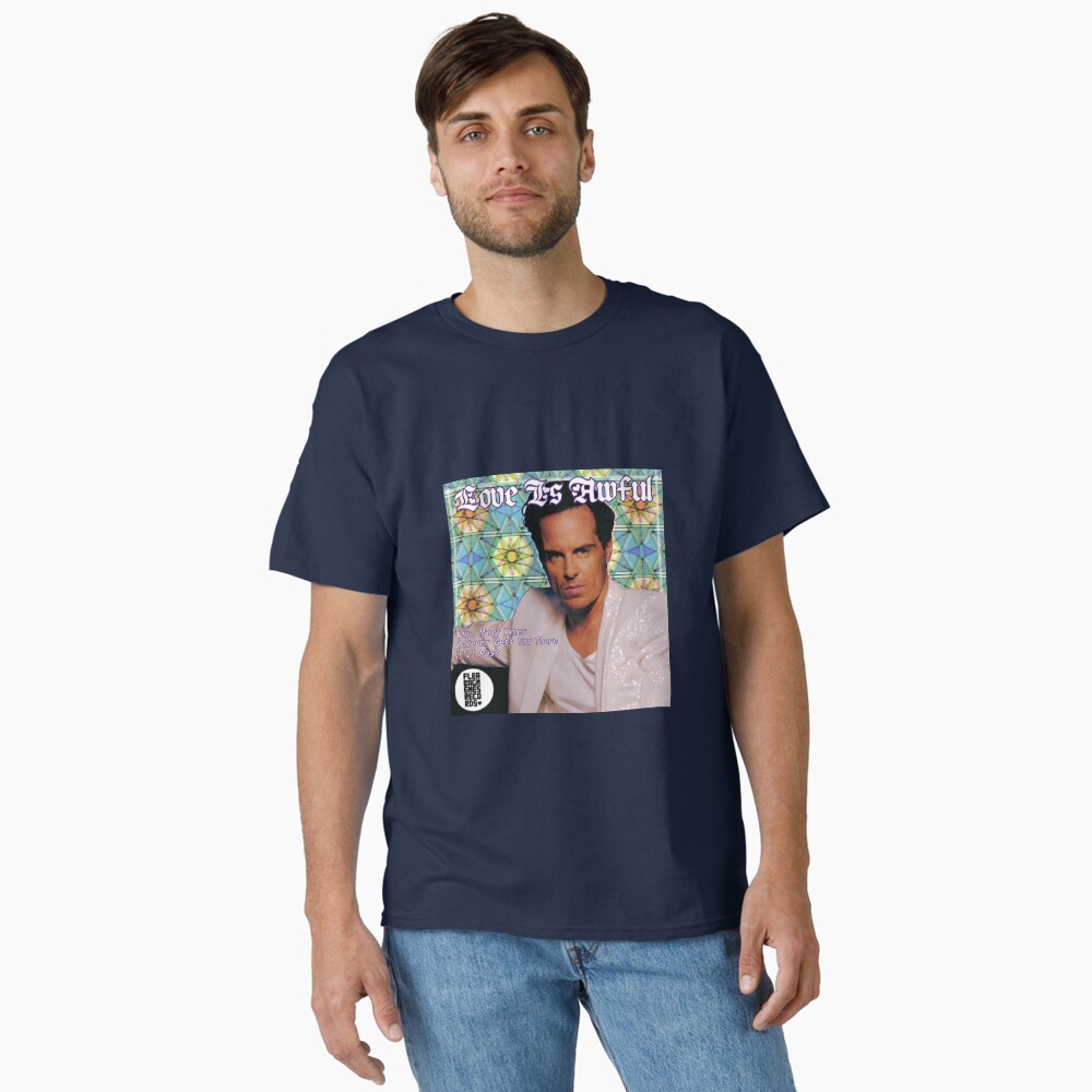 Vista previa del artículo con la obra «Camiseta clásica», diseñado y vendido por fleabagmemes.
