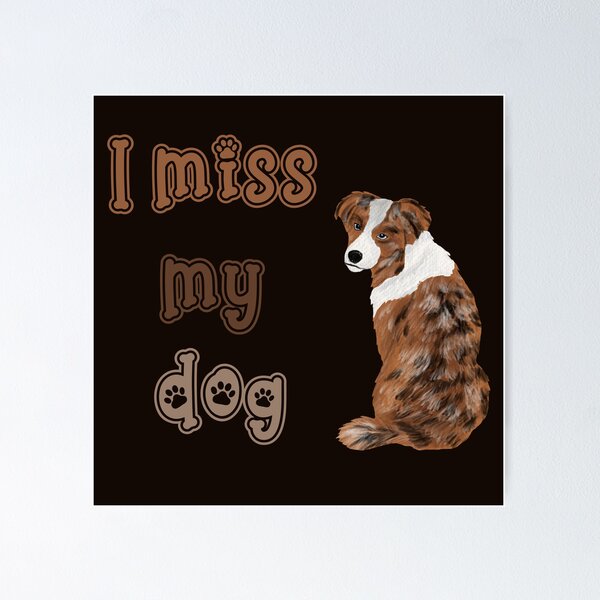 Item preview, I miss my dog - orange design designed and sold by Jane-Winter.