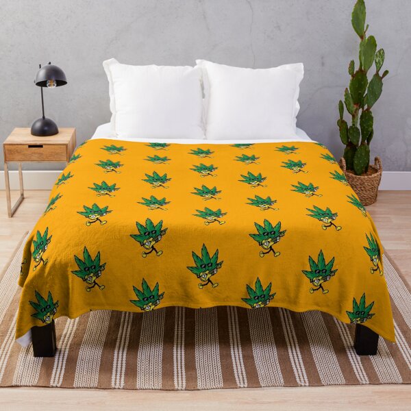 Item preview, Yellow Cartoon Weed Leaf Playing Guitar designed and sold by Mustard Prophet.