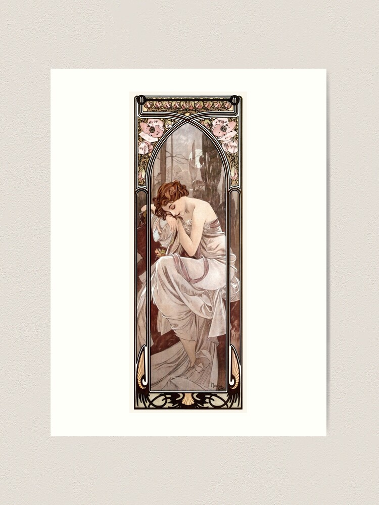 Night's Rest Alphonse Mucha Repos de la Nuit