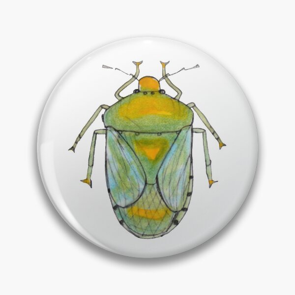 Item preview, Green Stink Bug Watercolor designed and sold by Rachel Kenaston.