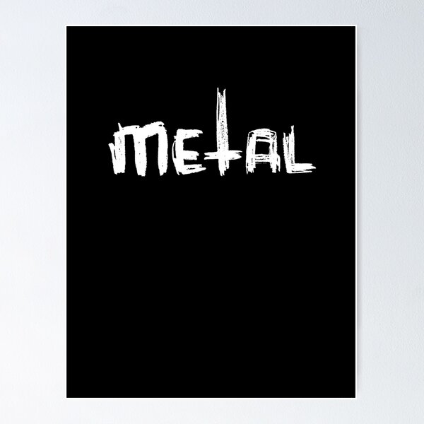 Item preview, Small Font Version: Metal Music Small Hand Writing designed and sold by badlydrawnbabe.