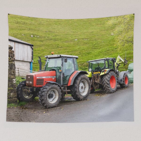 Item preview, Red tractor and Green tractor designed and sold by Millysuewood.