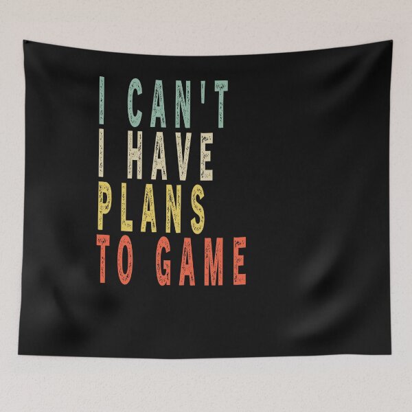 Item preview, Funny Video Games I Can't I Have Plans To Game Vintage  designed and sold by Sarah38.