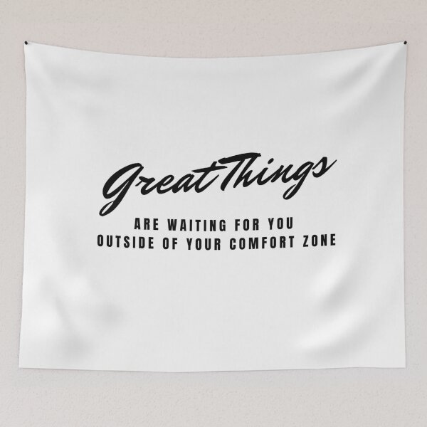 Item preview, Great Things are waiting for you outside of your comfort zone designed and sold by Kennya Karoline Fonseca.