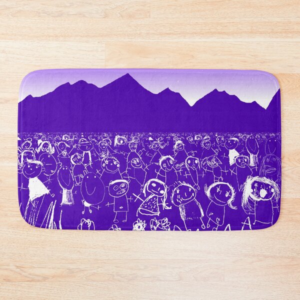 Item preview, Kids Art Crowd Purple designed and sold by Quooki.