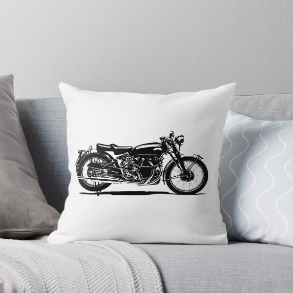 Item preview, British Vintage Classic Motorcycle 1949 Black Shadow Design designed and sold by RedOakDesigns.