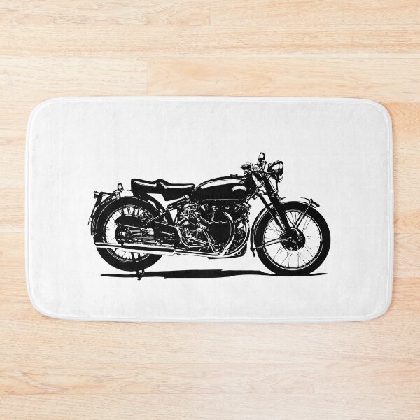 Item preview, British Vintage Classic Motorcycle 1949 Black Shadow Design designed and sold by RedOakDesigns.