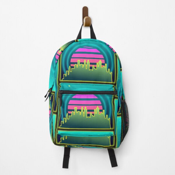 Item preview, Synthwave city skyline 80s designed and sold by Logan81.