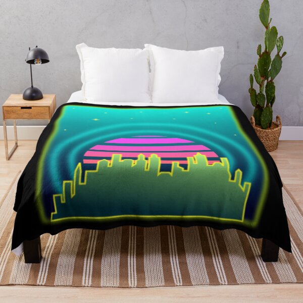Artikelvorschau, Synthwave Stadtskyline der 80er Jahre entworfen und verkauft von Logan81.
