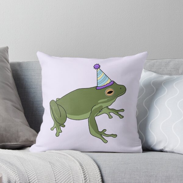 Item preview, Frog With Birthday Hat designed and sold by lojains.