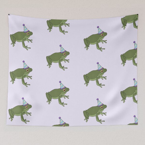 Item preview, Frog With Birthday Hat designed and sold by lojains.