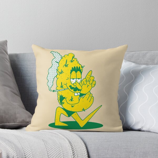 Item preview, Stoner Yellow Cartoon Buzzed Nug designed and sold by Mustard Prophet.