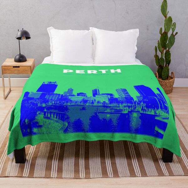 Item preview, Copy of Skyline, cityscape poster of Perth (green) designed and sold by CMYKStudio.