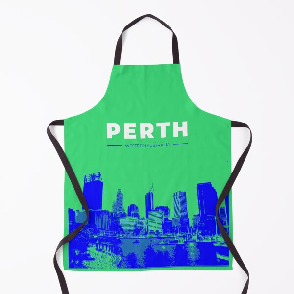 Item preview, Copy of Skyline, cityscape poster of Perth (green) designed and sold by CMYKStudio.