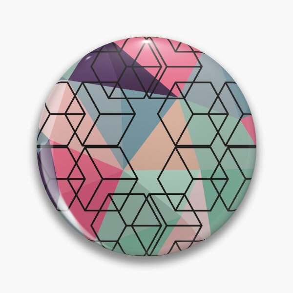 Item preview, Cubes, Geometrical Patchwork Pattern designed and sold by danaJG.