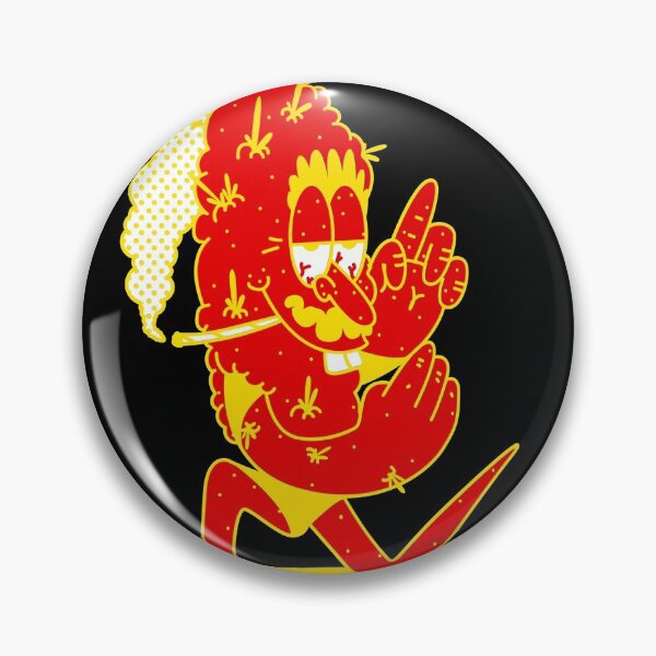 Item preview, Stoner Red Cartoon Buzzed Nug designed and sold by Mustard Prophet.